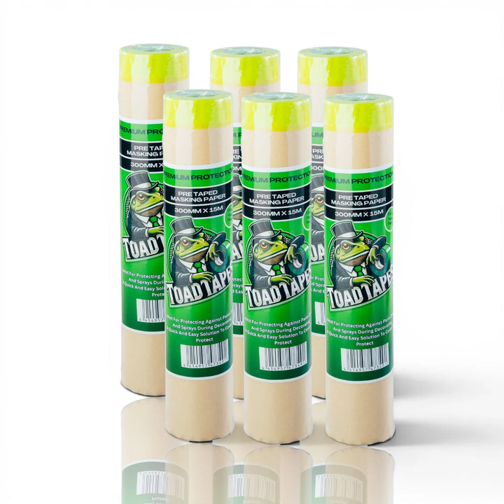 Pre Taped Masking Paper - Pack X6