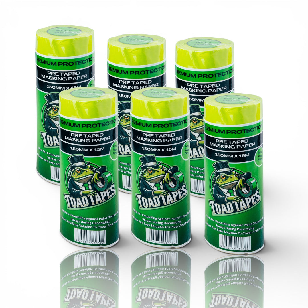 Pre Taped Masking Paper - Pack X6